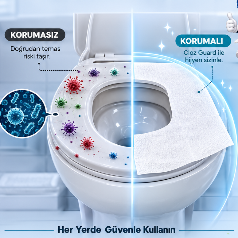 ClozGuard Kullan At Klozet Örtüsü
