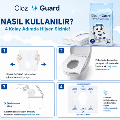 ClozGuard Kullan At Klozet Örtüsü